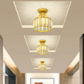 Modern Crystal Dome Semi-Flush Mount Ceiling Light - Elegant Home Lighting Fixture