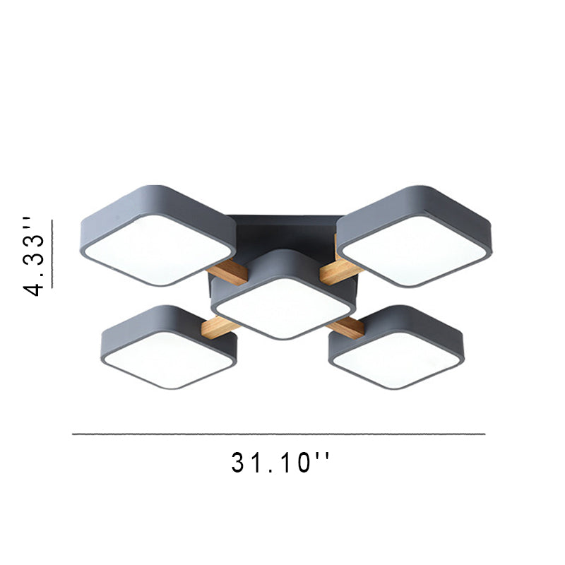 Modern Acrylic Cube LED Flush Mount Light - Stylish and Energy-Efficient Lighting Fixture for Home Décor
