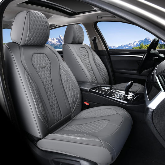 Premium Gray Elite Edition Car Seat Covers – Stylish Waterproof Material Adaptive Fit