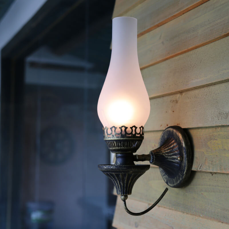 Retro Kerosene Antique Wall Sconce Lamp - Vintage Lighting Fixture for Home Decor