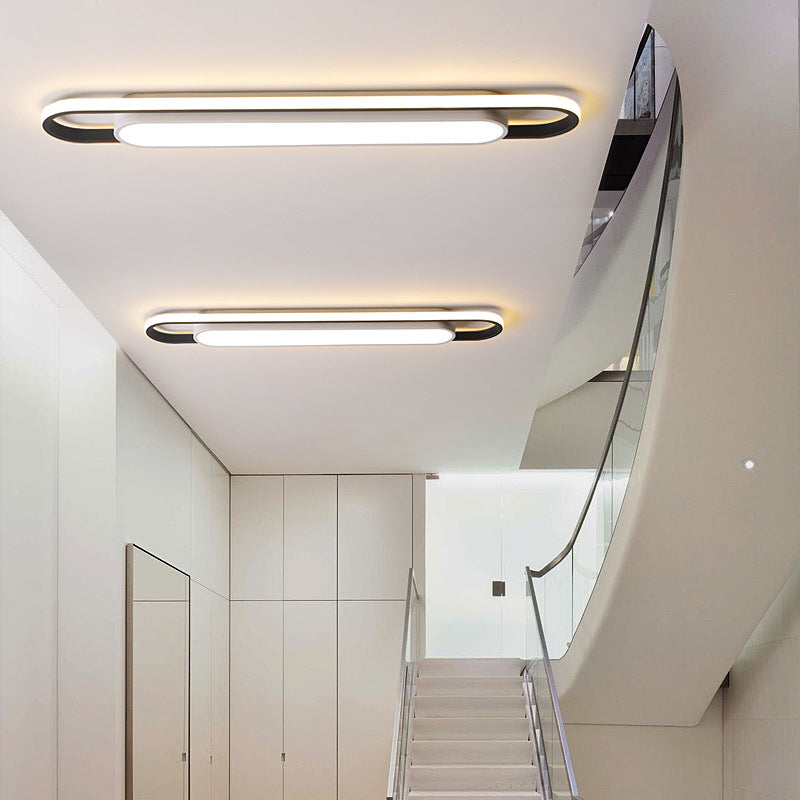 Nordic Minimalist Long Bar LED Flush Mount Ceiling Light