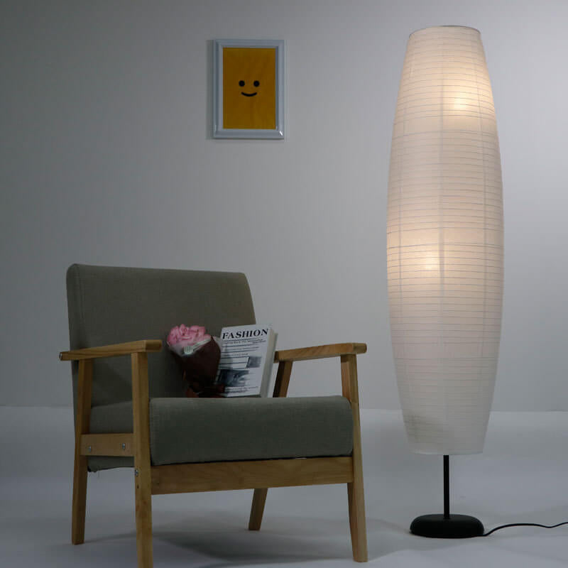 Nordic Minimalist Rice Paper Floor Lamp - 2-Light Column Design  

Illuminate your space with our Nordic Minimalist Rice Paper Column 2-Light Standing Floor Lamp. Featuring a sleek design, this lamp brings a touch of elegance and tranquility to any room.