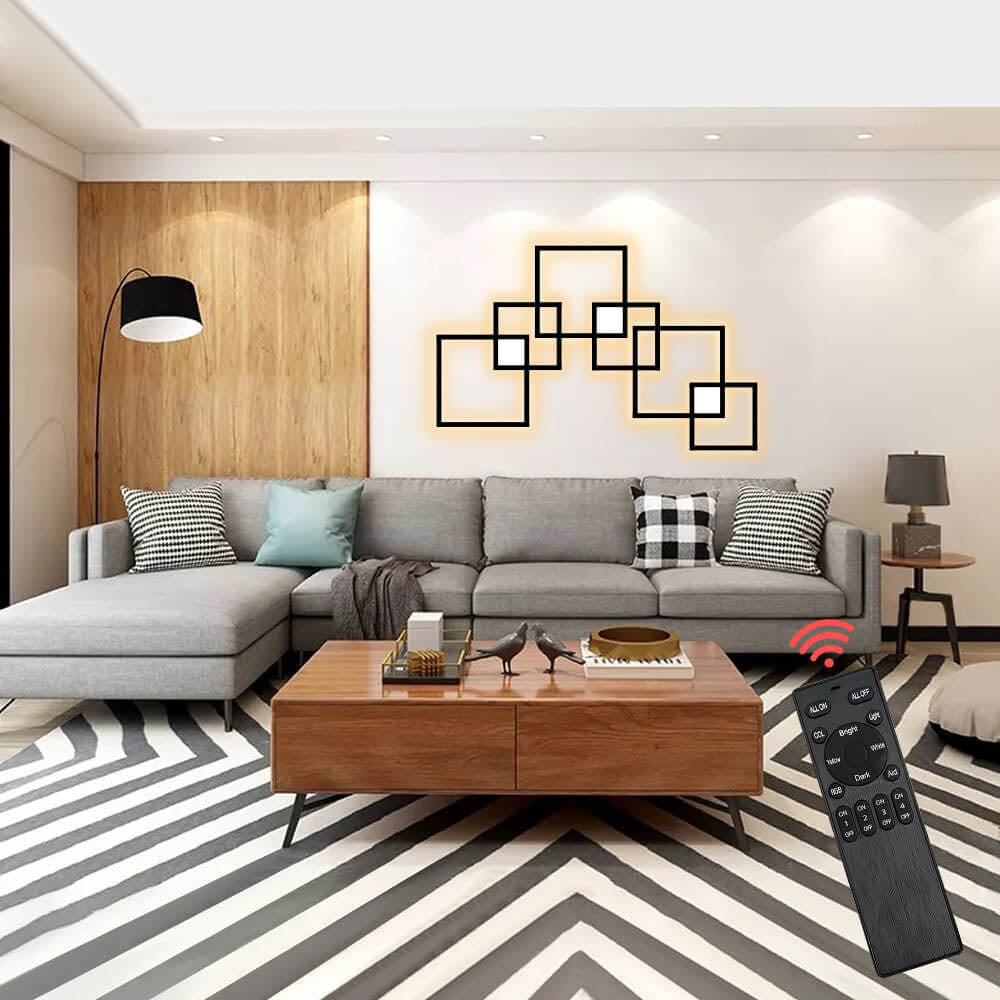 Minimalist Square LED Iron Wall Sconce Lamp
