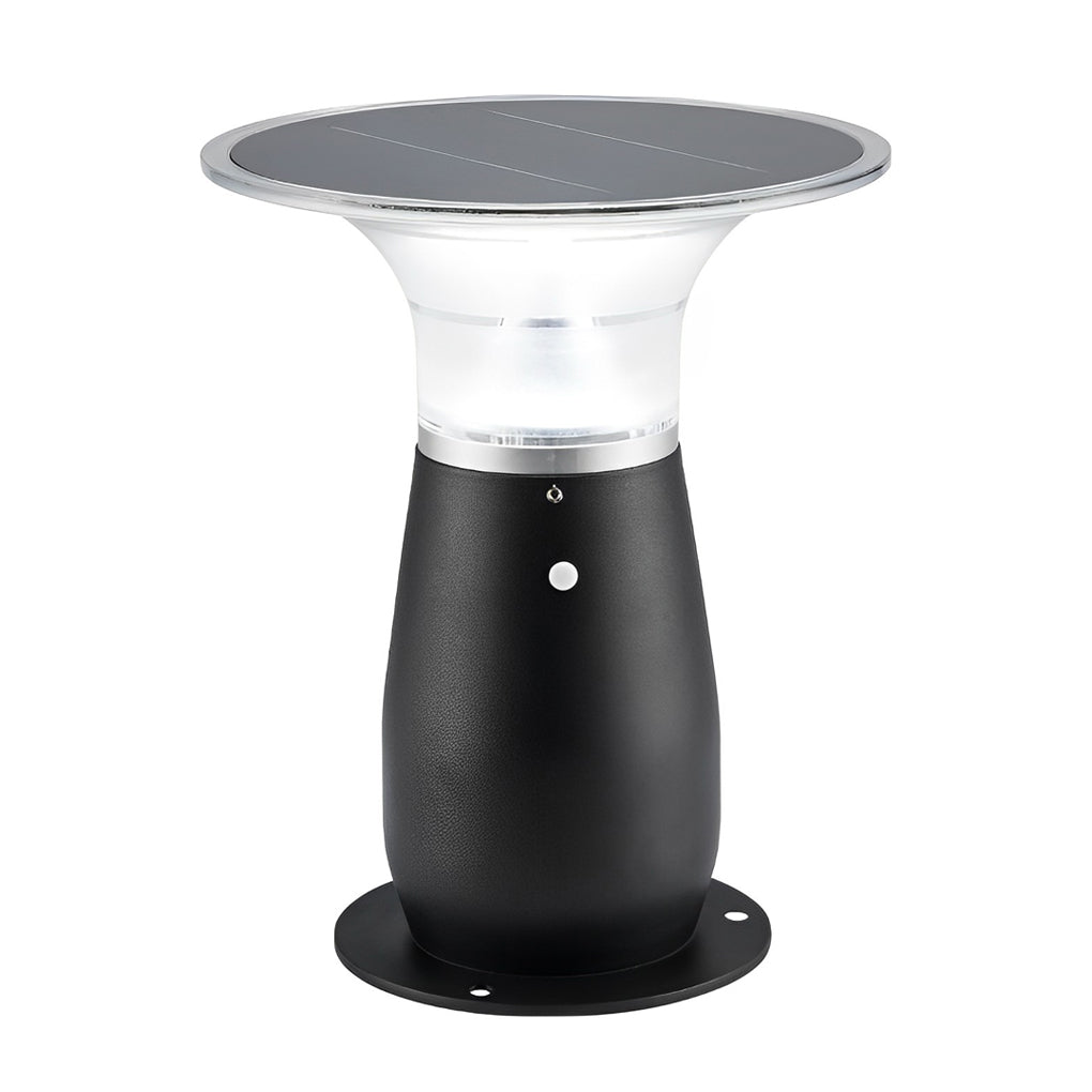 3.5W Solar LED Path Downlights - 360° Modern Black Landscape Lighting