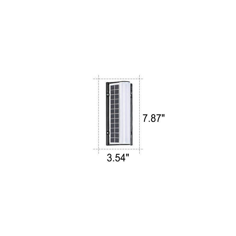 Modern Acrylic Solar LED Garden Wall Light - Waterproof Outdoor Lighting