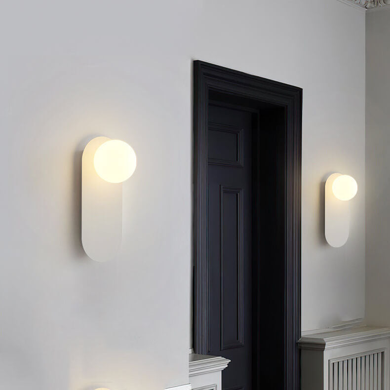 Nordic Minimalist Glass Ring Wall Sconce Lamp - 1-Light Design, Modern Lighting for Home Decor, Scandinavian Style, Adjustable Light Fixture
