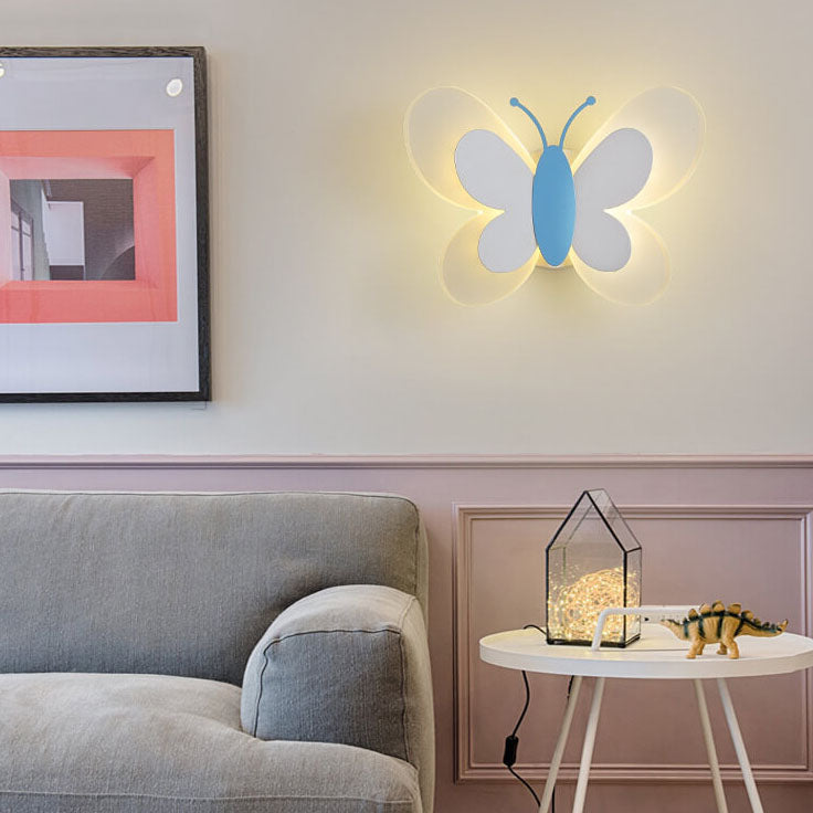 Creative Butterfly Acrylic LED Wall Sconce Lamp - Modern Decorative Lighting