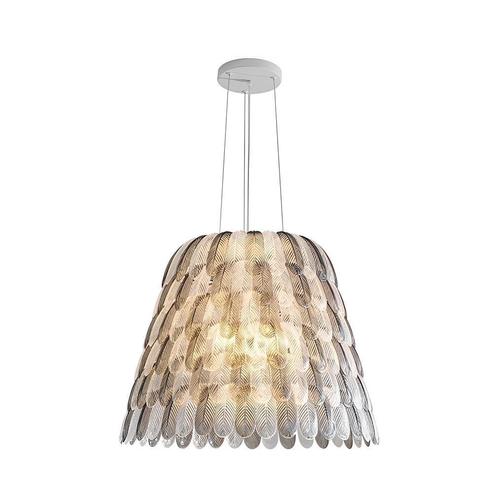 Acrylic Feathers Modern Dimming Chandelier Light