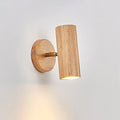 Japanese Minimalist Solid Wood Spotlight Track Ceiling Light - 1/3/4 Light Flush Mount
