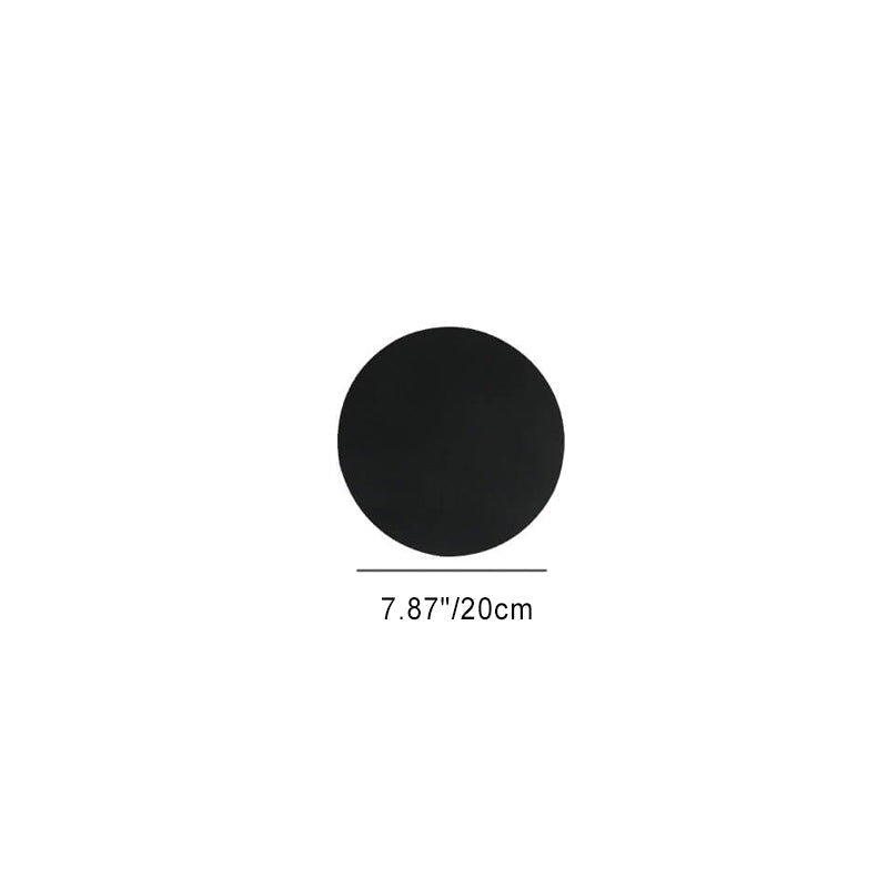 Modern Minimalist Round Eclipse Iron LED Wall Sconce Lamp for Living Room Lighting