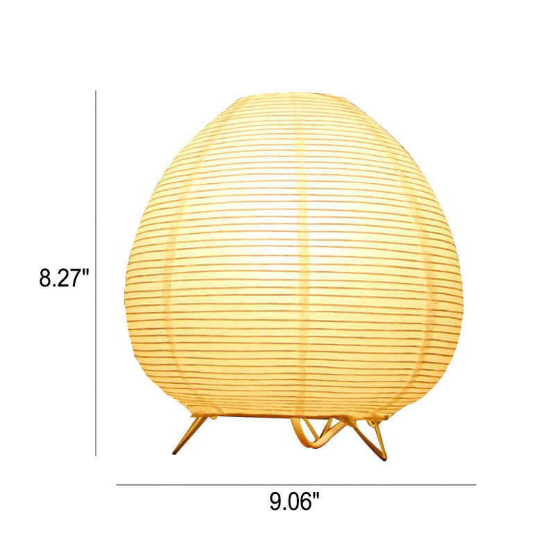 Nordic Minimalist Xuan Paper Lantern 1-Light Table Lamp, Modern Decorative Lighting, Scandinavian Design Home Decor, Energy Efficient LED Table Lamp, Unique Night Stand Light, Stylish Living Room Accent, Asian-Inspired Interior Lighting, Japanese Style La