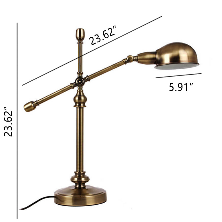 Simple Industrial Iron Eye Protection 1-Light Table Lamp, Retro Vintage Desk Lamp, Adjustable Height Lighting, Stylish Workspace Illumination, Modern Home Decor, E26 Base Light Fixture, Study Room Desk Light, Durable Iron Construction, Minimalist Design,