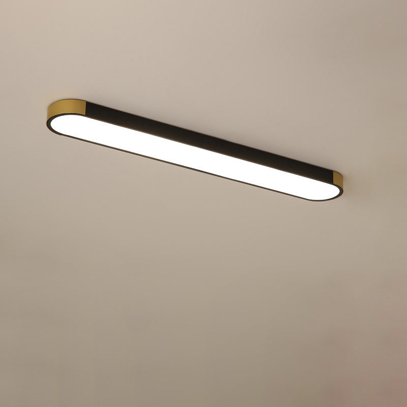Modern Minimalist Rectangular LED Flush Mount Ceiling Light