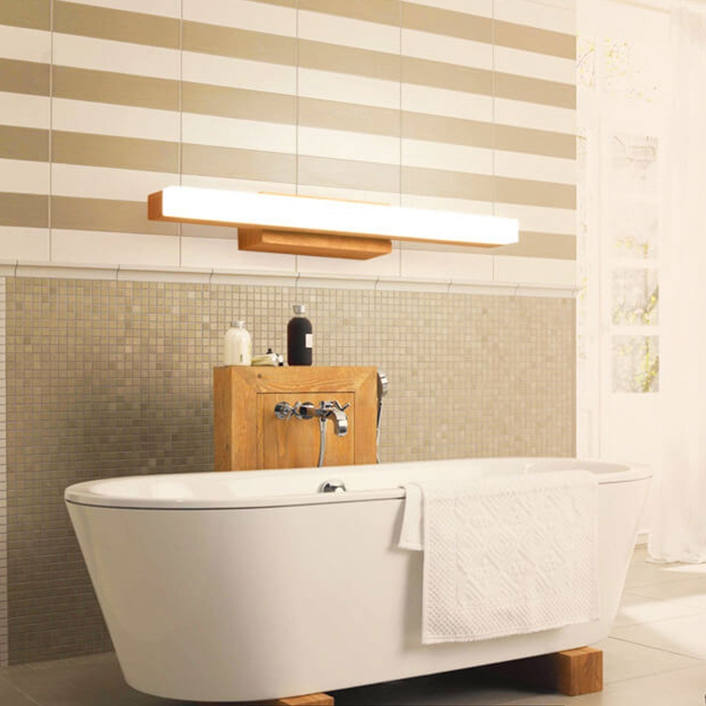 Nordic Minimalist Wooden LED Vanity Light Sconce - Modern Wall Lamp