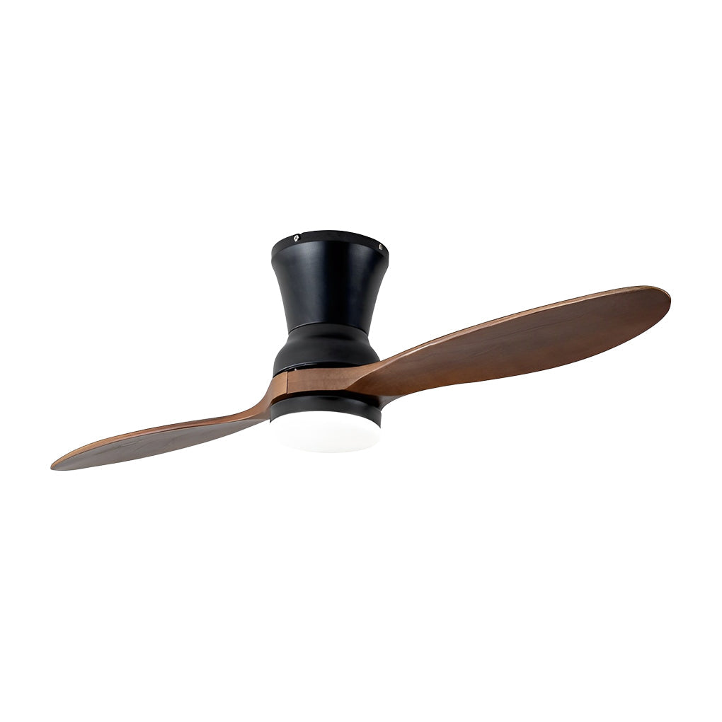 2 Blades 18W LED Dimmable Ceiling Fan with Remote - Modern Mute Design