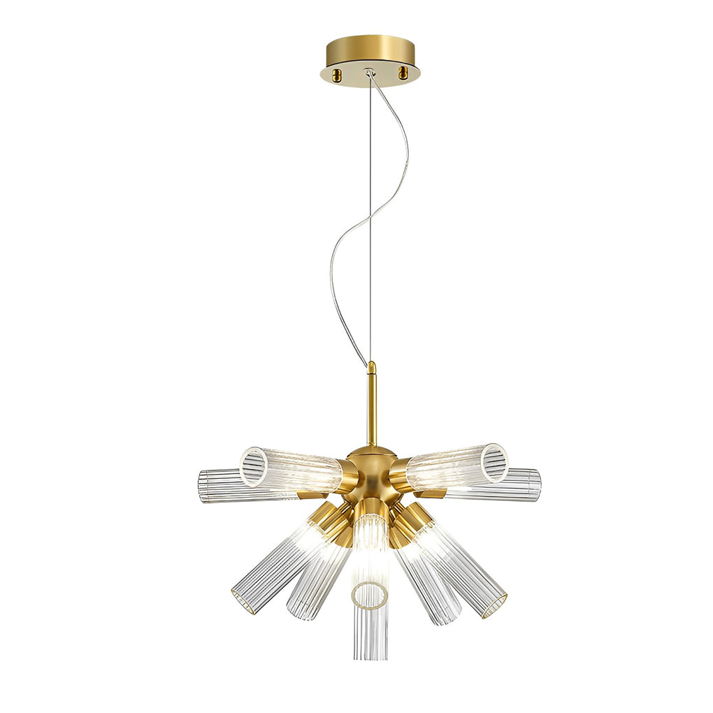 Acrylic Tube Dimming Sputnik Chandelier - 3 Step Lighting Modern Fixture