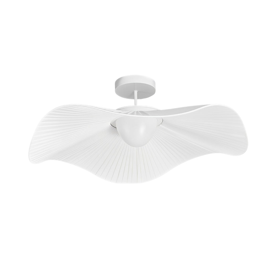 Pleated Fabric Modern Ceiling Lights - Flowers Design, 3-Step Dimming