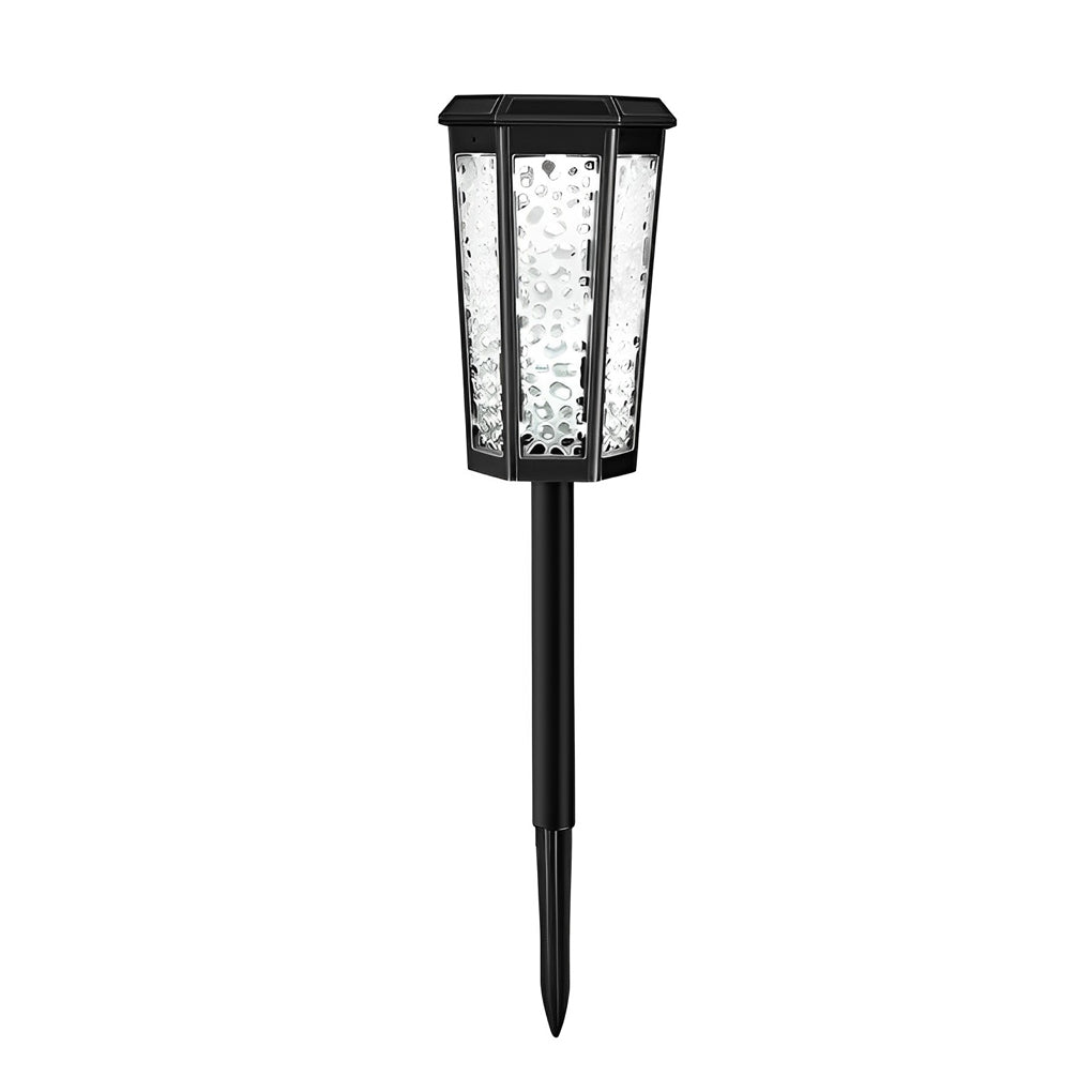 RGB Hexagon Solar Stake Light - Waterproof Outdoor Landscape Lighting