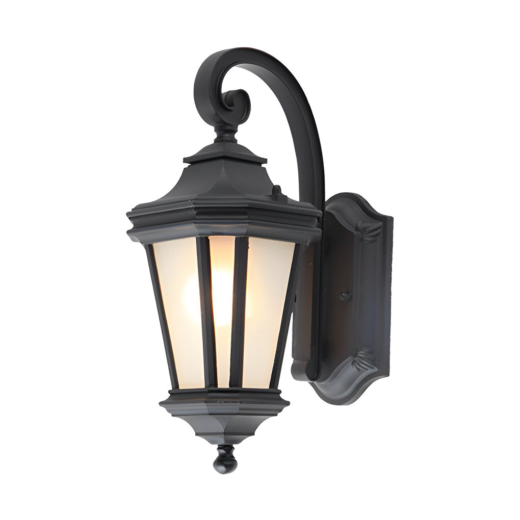 Minimalist Frosted Glass Waterproof Outdoor Wall Lamp - European Style Garden Lighting