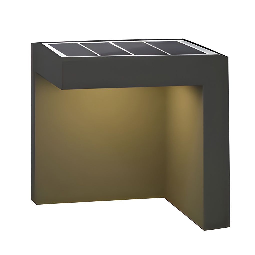Modern Half-Cut Rectangular Outdoor Path Light - Gray, LED 4.5W, IP54 Waterproof