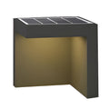 Modern Half-Cut Rectangular Outdoor Path Light - Gray, LED 4.5W, IP54 Waterproof