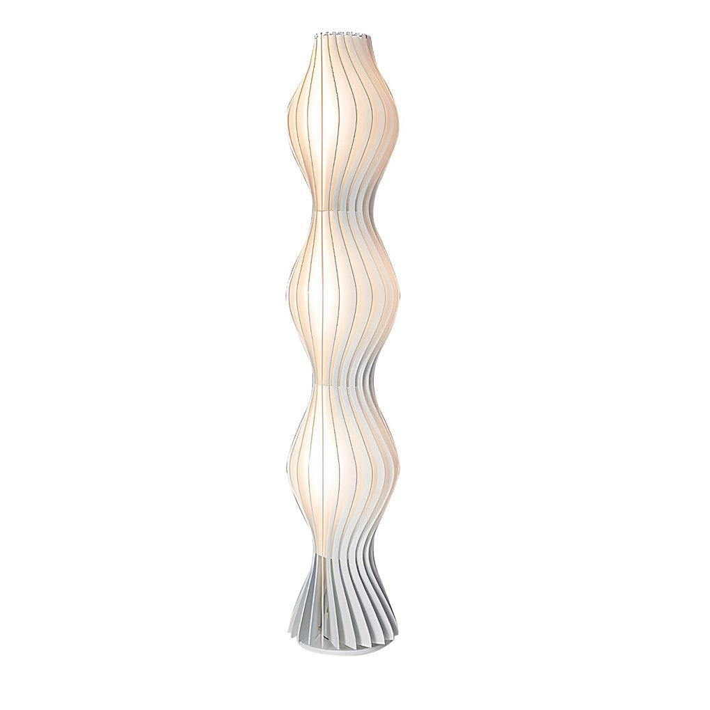 Modern Coastal LED Wavy Floor Lamp - Stylish Lighting for Beach-Inspired Decor