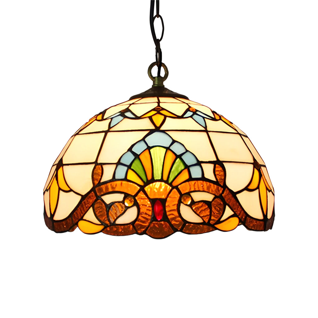 Handmade Baroque Colorful Glass Chandelier Lamp – European Style Lighting Fixture