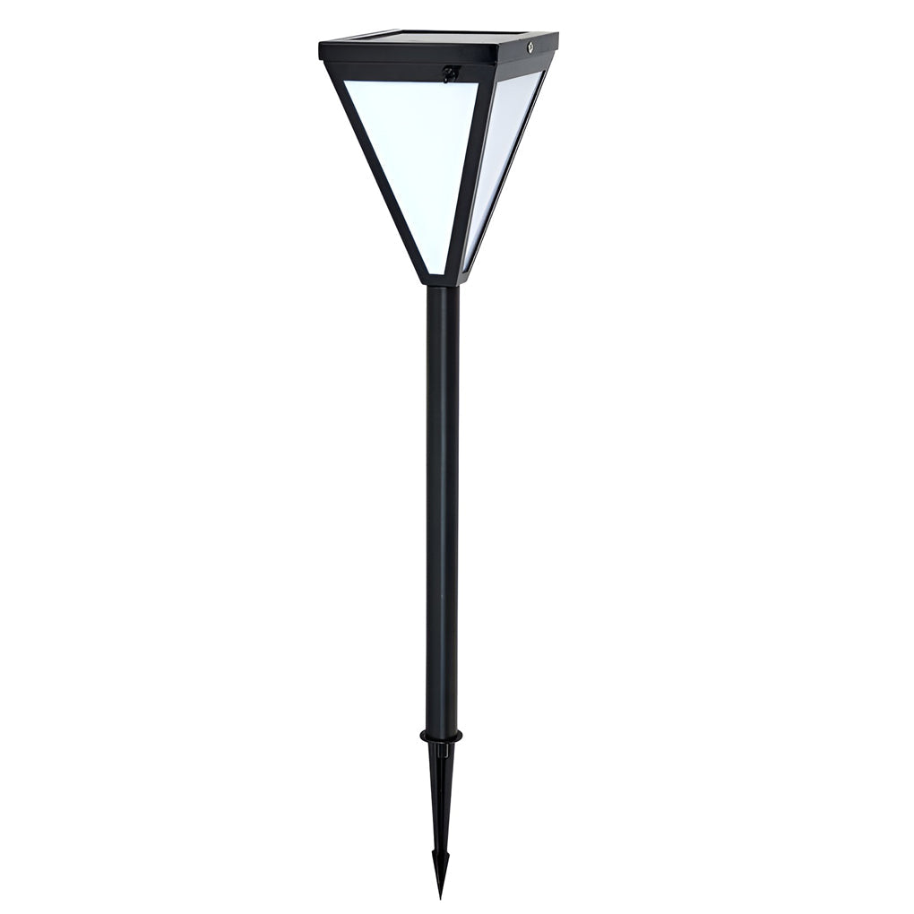 Sleek Solar LED 2.6W Waterproof Pathway Post Light - Outdoor Solar Lighting for Gardens and Walkways