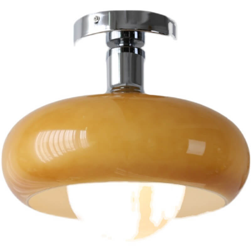 Modern Glass Egg Tart Flush Mount Light Fixture - Stylish Ceiling Lighting for Home Decor

This sleek and contemporary glass egg tart flush mount light is designed to enhance your living space. Perfect for kitchens, dining areas, or any modern home, its u