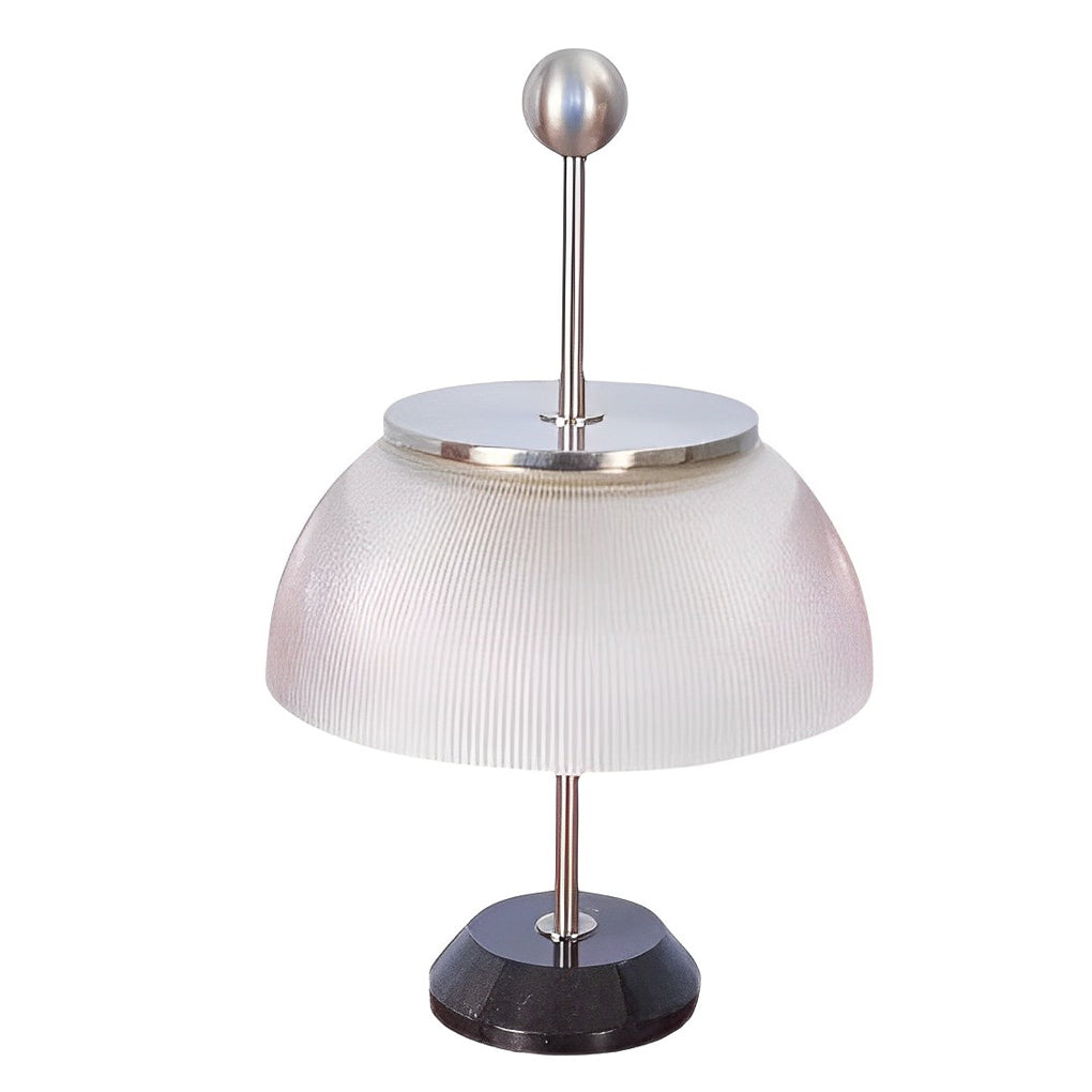 **Ribbed Glass Bowl & Metal Italian Accent Table Lamps**

Elevate your decor with our stylish Ribbed Glass Bowl and Metal Italian Accent Table Lamps. Perfect for modern living rooms or elegant bedroom settings, these lamps combine functionality with chic