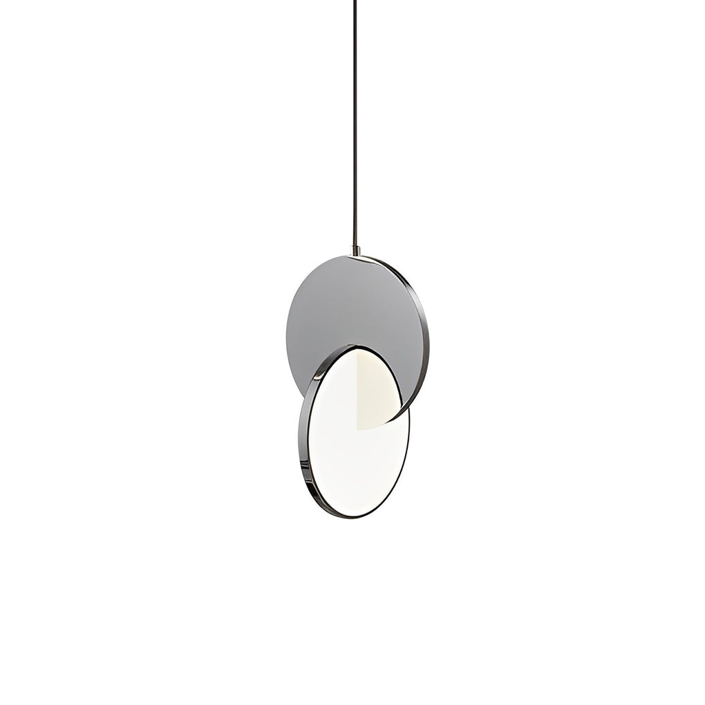 Round Stainless Steel LED Acrylic Pendant Light - Post-Modern Design