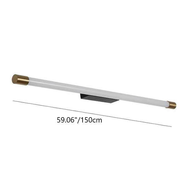 Modern Minimalist LED Wall Sconce - Thin Tube Aluminum Lamp for Living Room