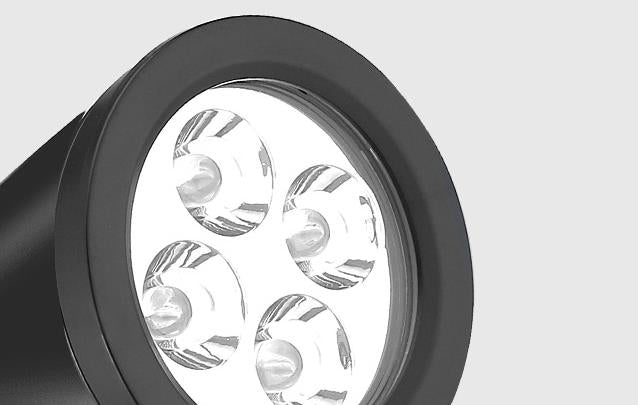 Modern Solar Waterproof LED Conical Spotlight - Outdoor Floor Plug Light