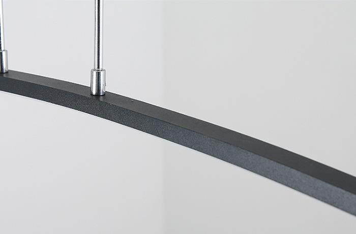 Nordic Minimalist Arch Linear LED Chandelier, Modern Pendant Light, Sleek Design for Dining Room, Energy-Efficient Lighting, Contemporary Home Decor