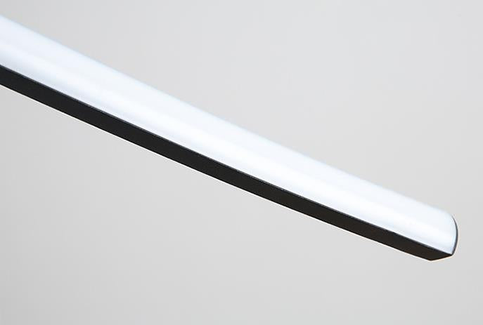 Nordic Minimalist Arch Linear LED Chandelier, Modern Pendant Light, Sleek Design for Dining Room, Energy-Efficient Lighting, Contemporary Home Decor