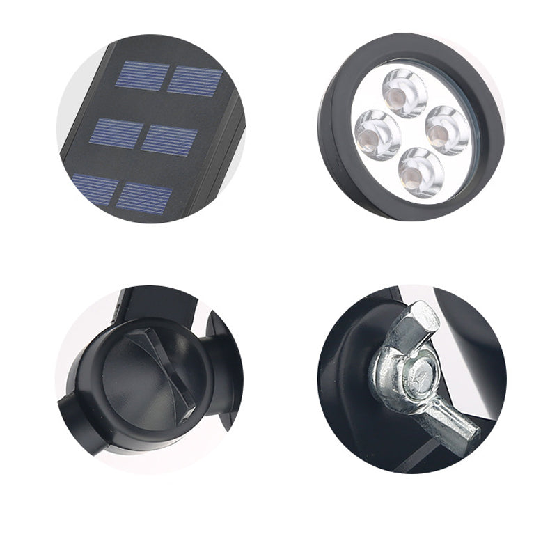 Modern Solar Waterproof LED Conical Spotlight - Outdoor Floor Plug Light