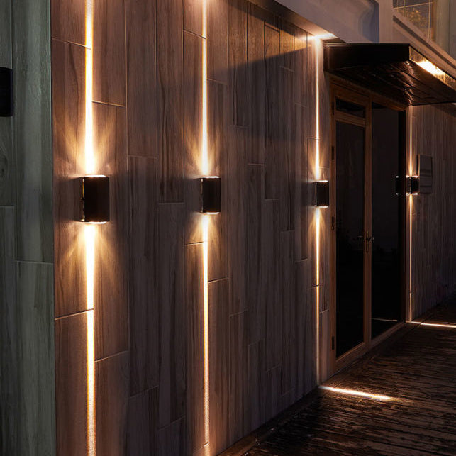 Modern Waterproof LED Wall Sconce - Minimalist Outdoor Beam Spotlight