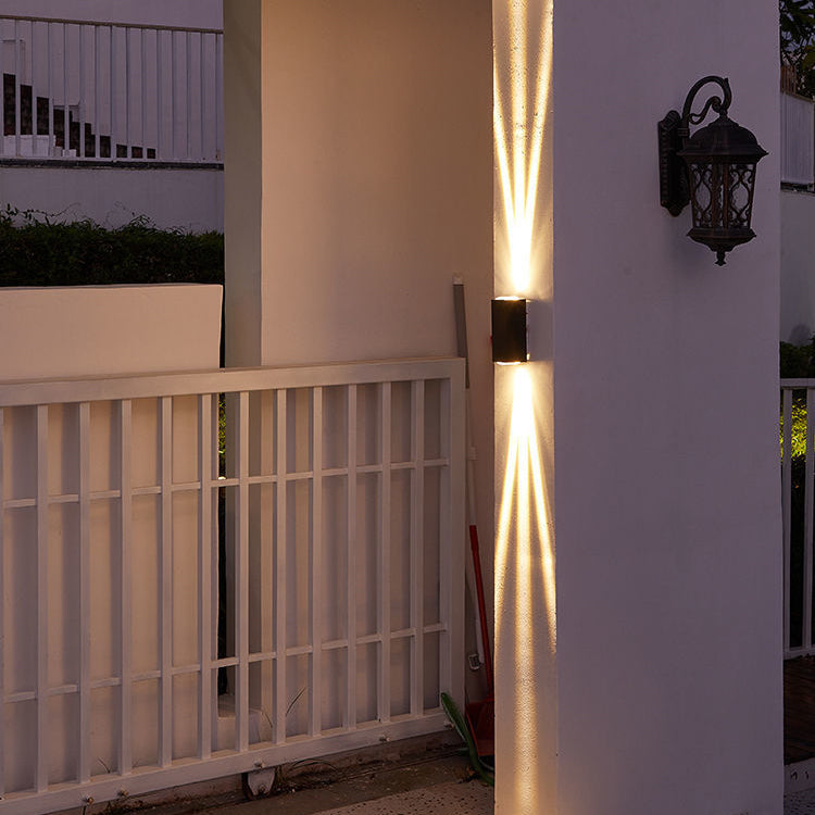 Modern Waterproof LED Wall Sconce - Minimalist Outdoor Beam Spotlight