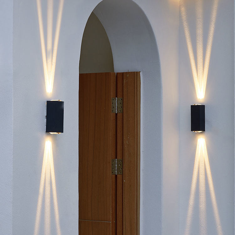 Modern Waterproof LED Wall Sconce - Minimalist Outdoor Beam Spotlight