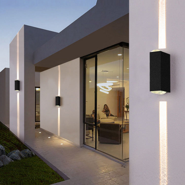 Modern Waterproof LED Wall Sconce - Minimalist Outdoor Beam Spotlight