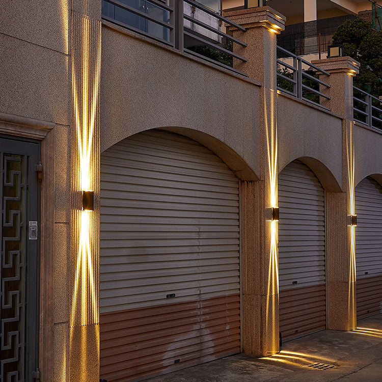 Modern Waterproof LED Wall Sconce - Minimalist Outdoor Beam Spotlight
