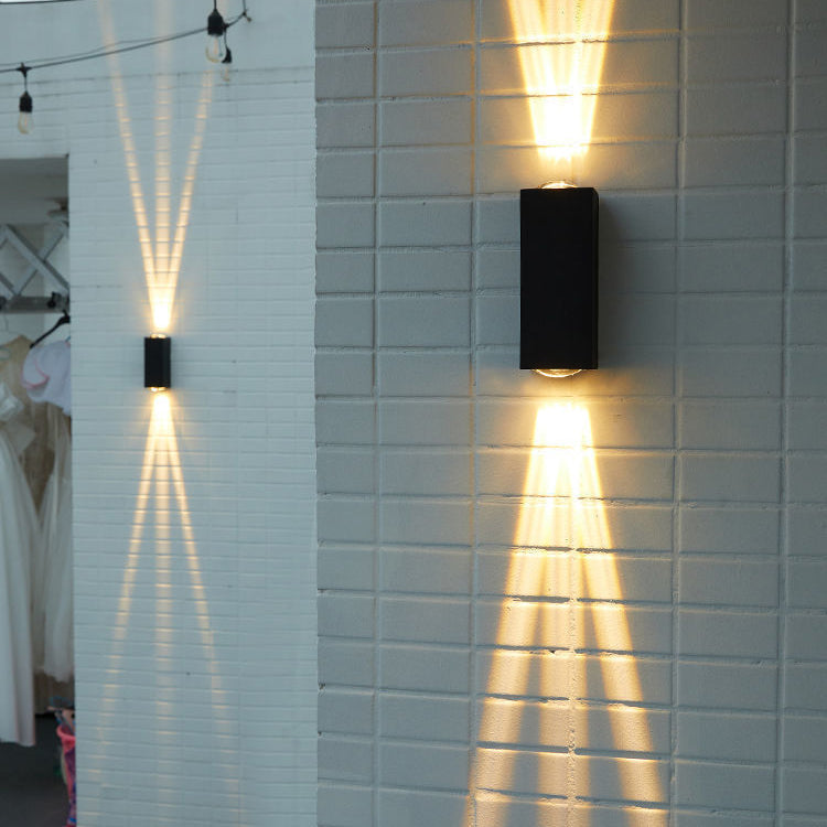 Modern Waterproof LED Wall Sconce - Minimalist Outdoor Beam Spotlight
