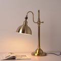 Industrial Retro Gold Iron Long Arm LED Table Lamp