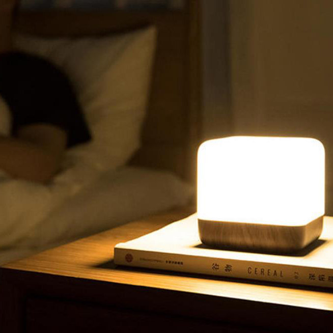 Modern Magic Cube Turn Timer LED Night Light - USB Rechargeable Table Lamp, Adjustable Brightness, Creative Desk Decor, Ideal Gift, Sleep Aid