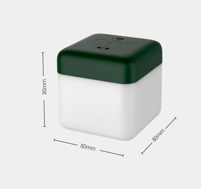 Modern Magic Cube Turn Timer LED Night Light - USB Rechargeable Table Lamp, Adjustable Brightness, Creative Desk Decor, Ideal Gift, Sleep Aid
