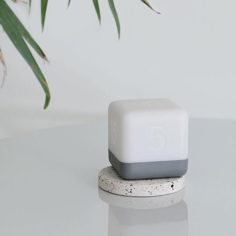 Modern Magic Cube Turn Timer LED Night Light - USB Rechargeable Table Lamp, Adjustable Brightness, Creative Desk Decor, Ideal Gift, Sleep Aid