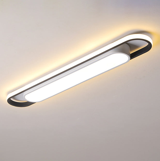 Nordic Minimalist Long Bar LED Flush Mount Ceiling Light