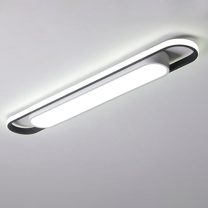 Nordic Minimalist Long Bar LED Flush Mount Ceiling Light