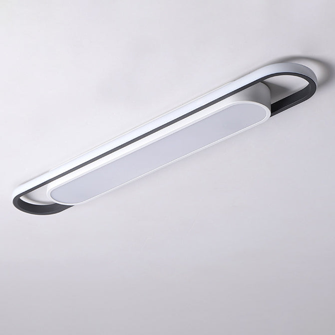 Nordic Minimalist Long Bar LED Flush Mount Ceiling Light
