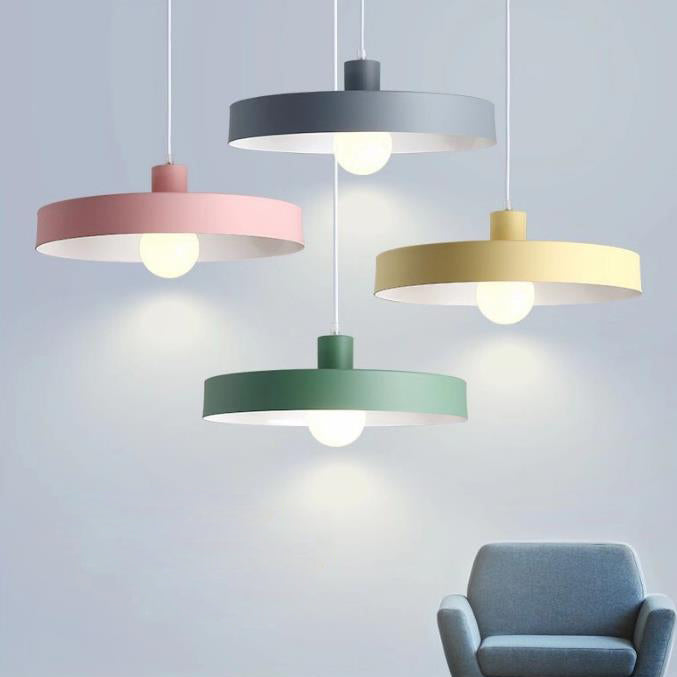 Modern Nordic Macaron 1-Light Pendant Light - Stylish Ceiling Fixture for Contemporary Decor